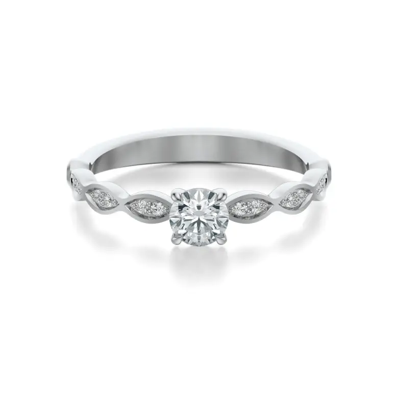 Pierścionek białe złoto z diamentami AJPZ_133